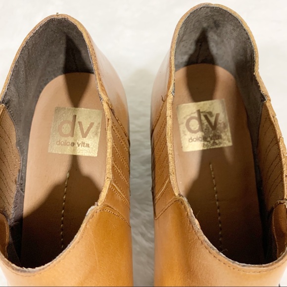 Dolce Vita Leather Western Ankle Booties - Picture 6 of 13